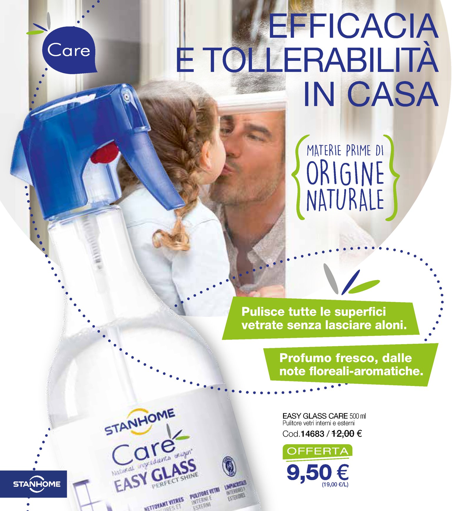 Stanhome EASY GLASS CARE 500 ml Pulitore spray vetri interni esterni